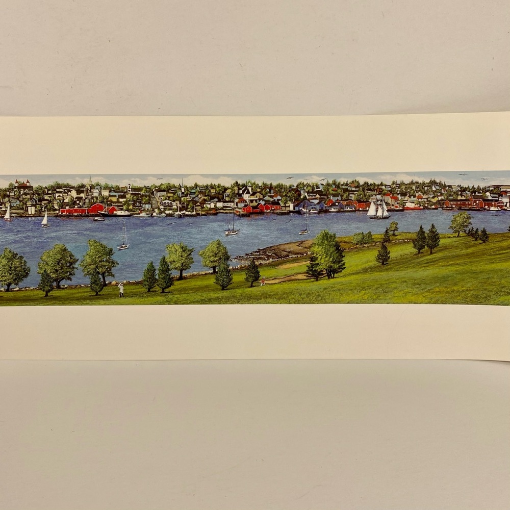 Art Print Lunenburg Nova Scotia Canada Unframed 26 x 7 in Bluenose Maritimes